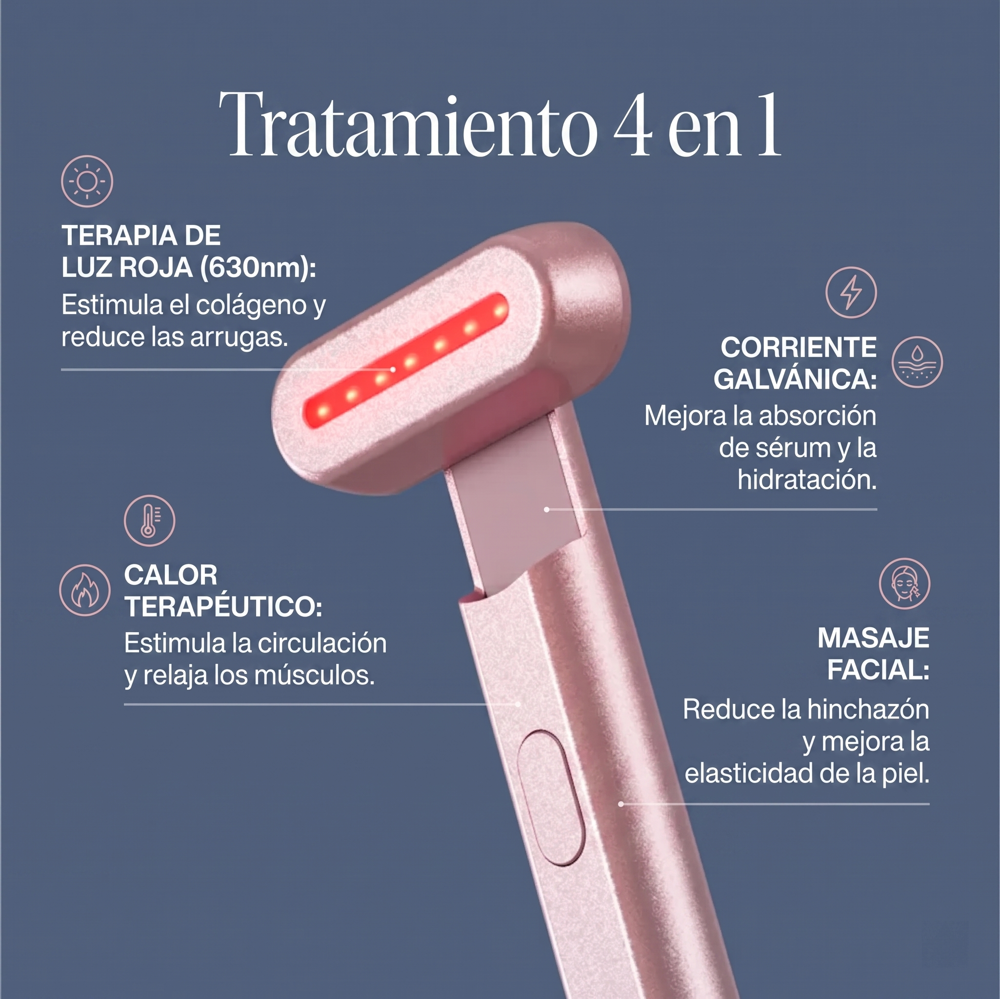 Varita de cuidado facial 4 en 1